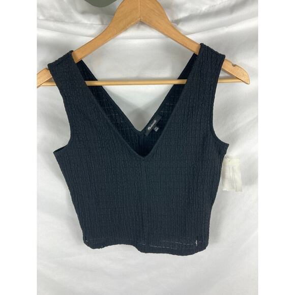 Madewell V-Neck Sleeveless Crop Top NL022 XXS - Picture 1 of 4
